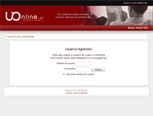 Tablet Screenshot of campus.uonline.cl